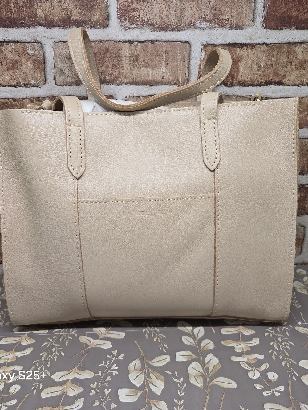 Portland Leather PLG Large Lola E/W East/West Crossbody Bag in MOONFLOWER BNNU